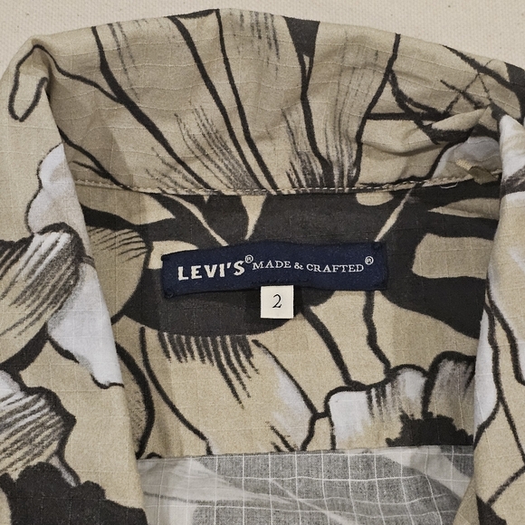 Levi's Made & Crafted Camp Shirt 2/M - Picture 3 of 7